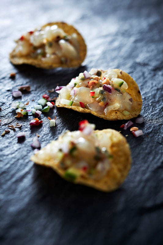 Ceviche af Kammusling